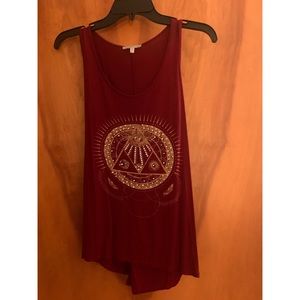 Maroon tank top